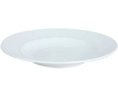 Domoletti LĖKŠTĖ VERTIKALIOS LINIJOS BALTA 22CM