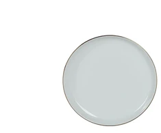 Domoletti LĖKŠTĖ SU AUKSINIU KRAŠTU BALTA 19 CM