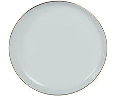 Domoletti LĖKŠTĖ SU AUKSINIU KRAŠTU BALTA 19 CM
