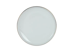 Domoletti LĖKŠTĖ SU AUKSINIU KRAŠTU BALTA 26 CM