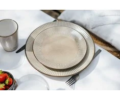 Domoletti LĖKŠTĖS SPAUDOS PAPLOTĖLIS SU RUDU KRAŠTU 27CM