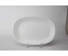 Okko Lumarko Lėkštė kvadratinė ovali 23,4 cm balta