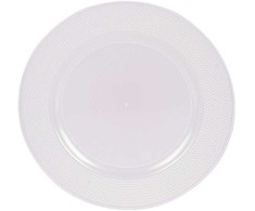 Lėkštės AKX101200, 33 cm, plastikinės, baltos