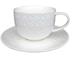 Šķīvīši deserta Domoletti Essence, DIA 14.3 cm, balta krās.