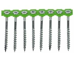 Sraigtai juostoje medžio drožlėms blizgaus cinkavimo, mediniam profiliui Essve 542345; 4,2x42 mm; 1000 vnt.