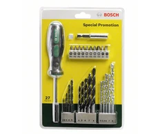 Skrūvgriežu komplekts Bosch Set with hand screwdriver, 25 cm