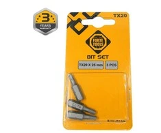 Forte_Tools Atsuktuvų antgaliai Forte Tools TX20, 25 mm, 3 vnt