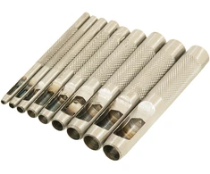 Skylių pramušėjų rinkinys, FASTER TOOLS, 12 vnt.