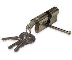 Haushalt Jania CYLINDER LOCK 70MM 35X35 CHROME 5 KEYS