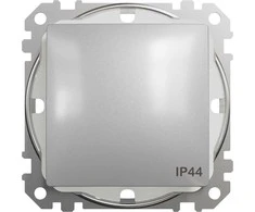 Schneider Electric JUNGTIS 1 polių IP44 ALU Sidabrinis SEDNA DESIGN
