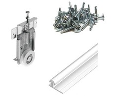 Bėgių komplektas Laguna Fastor Kit, stumdomosioms vidaus durims, 205 cm