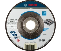Šlifavimo diskas Bosch A30 T BF, 125 mm x 22.23 mm