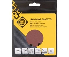 Forte Tools Šlifavimo diskai 8 skylių Nr. 320 D125 5 vnt. pėdos
