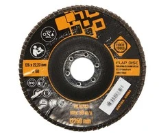 Forte Tools Forte_Tools ŽIEDLAPINIS ŠONINIS ŠLIFAVIMO DISKAS; 125X22,23 MM; NR60
