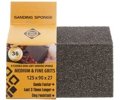 Forte Tools Forte šlifavimo kempinė, 125x90x26 mm, 36 vnt.