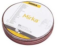 Šlifavimo lapeliai Mirka, 40, DIA 12.5 cm, 20 vnt.