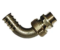 Žarnų sujungimas TDM Brass, 1/2 colio - Išorinis sriegis, DIA18 mm, 16 Bar