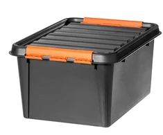 SMARTSTORE Instrumentu kaste, 50 cm x 39 cm x 26 cm, melna