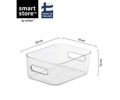 SMARTSTORE Daiktadėžė 10690, skaidri, 20 x 14 x 7.5 cm
