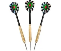 Smiginių priedai, strėlytės Harrows Pro Brass Medium 21g, juoda sp., 3 vnt.