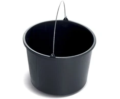 Prosperplast Plastikinis kibiras, su rankena, juodos sp., 5 l