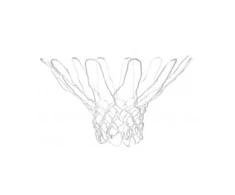 Krepšinio lanko tinklelis SPALDING Heavy duty baltas basketball net