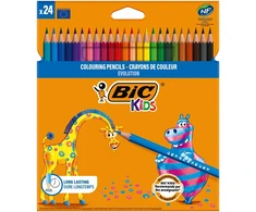 Spalvotieji pieštukai Bic Evolution, 24 vnt.