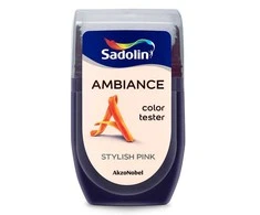 sp. testeris SADOLIN AMBIANCE STYLISH Rožinis, visiškai matiniai, 30 ml