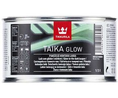 Tamsoje šviečiantis lakas TIKKURILA TAIKA GLOW, 0,33 l