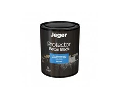 Speciāla krāsa, sienas Jeger Beton Beton Protector, melna, 1 l