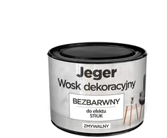 Speciāla krāsa, sienas Jeger Wax Transparent, caurspīdīga, 0.3 l