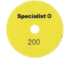 Deimantinis šlifavimo diskelis SPECIALIST+, 125 mm, 200P, universalus, sausam naudojimui