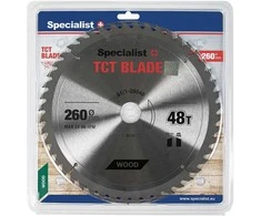 Pjovimo diskas medienai Specialist+ Wood; 260x30 mm; Z48