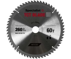 Pjovimo diskas medienai Specialist+ Wood; 260x30 mm; Z60