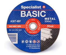 Specialist+ Met.pj. diskas BASIC 230x2x22 mm