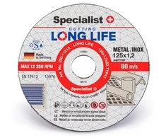 Specialist+ Metalo pj.diskas LONG LIFE 125x1,2x22 mm
