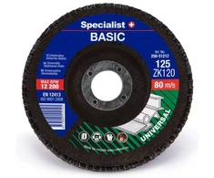 SPECIALIST Šlifavimo diskas ZK120, 125 mm x 22 mm