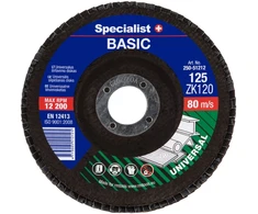 SPECIALIST Šlifavimo diskas ZK120, 125 mm x 22 mm