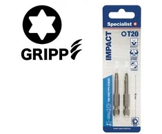 Antgalis SPECIALIST+ TORX GRIP T20, 50 mm ilgio, 2 vnt.