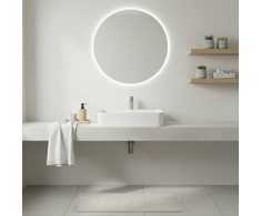Masterjero BD meninis veidrodis Luna II apvalus vonios veidrodis su LED apšvietimu, 60 cm skersmens