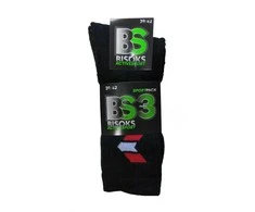 Sportinės kojinės Bisoks Sport 11011K, juodos, 39-42, 3 vnt.