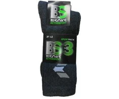 Sportinės kojinės Bisoks Sport 11011K, juodos, 43-46, 3 vnt.