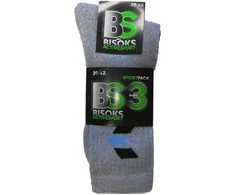 Sportinės kojinės Bisoks Sport 11011K, pilkos spalvos, 39-42, 3 vnt.