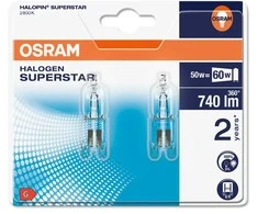 Osram LEMPA HALOGENINĖ G9 50W 230V 2VNT