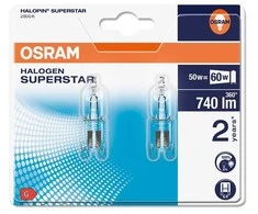 Osram LEMPA HALOGENINĖ G9 50W 230V 2VNT