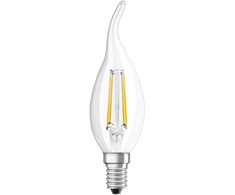 LED lempa Osram Filamentinė, BA35, 4W, E14, 2700K, 470lm