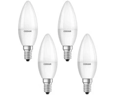 LED lemputės OSRAM BASE CLASSIC, E14, B40, 2700 K, 5,5 W, 470 lm, non-dim, 4 vnt