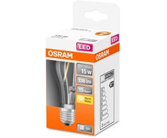 Lemputė Osram LED, E27, balta spalva, E27, 1,5 W, 136 lm