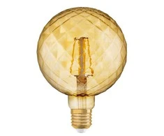 Lemputė Osram LED, G125, 2400 °K, E27, 4.5 W, 470 lm