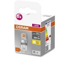 Lemputė Osram LED, G9, 2700 °K, G9, 1.9 W, 200 lm, 5 vnt.